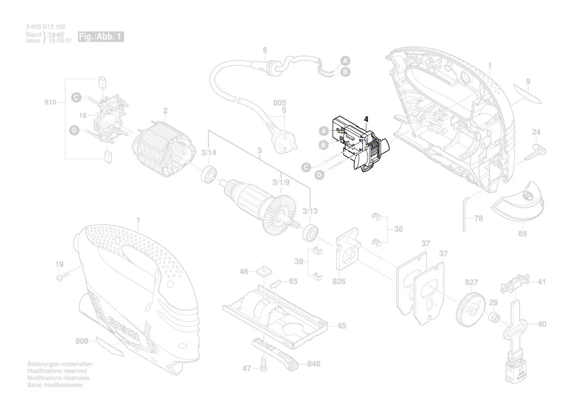 Interrupteur réf. 2 609 002 396 BOSCH